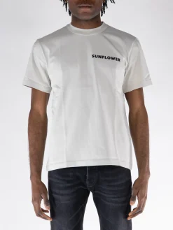 SUNFLOWER T-Shirt<T-SHIRT MASTER LOGO TEE Beige, Nero