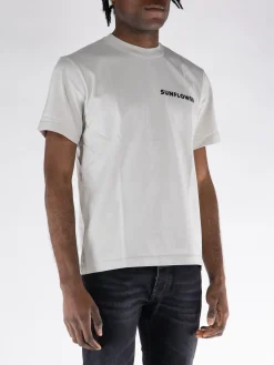 SUNFLOWER T-Shirt<T-SHIRT MASTER LOGO TEE Beige, Nero