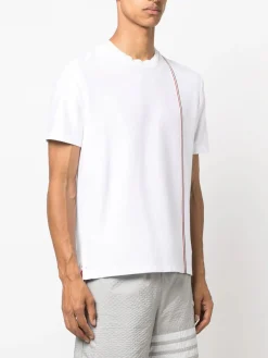 THOM BROWNE T-Shirt<T-SHIRT MEDIUM WEIGHT Bianco