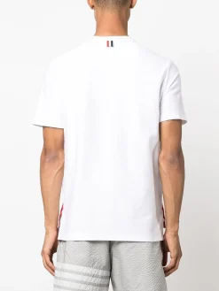 THOM BROWNE T-Shirt<T-SHIRT MEDIUM WEIGHT Bianco