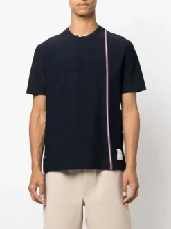 THOM BROWNE T-Shirt<T-SHIRT MEDIUM WEIGHT Blu