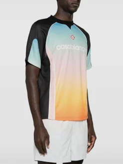 CASABLANCA Camicie<T-SHIRT MENS FOOTBALL Azzurro, Bianco, Giallo, Nero