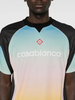 CASABLANCA Camicie<T-SHIRT MENS FOOTBALL Azzurro, Bianco, Giallo, Nero