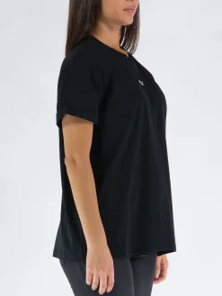 T-Shirt<T-SHIRT MINI STAR EMBROIDERY Nero