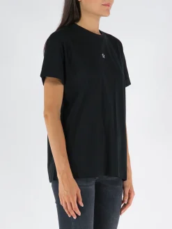 STELLA MCCARTNEY T-Shirt<T-SHIRT MINI STAR EMBROIDERY Nero