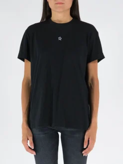 STELLA MCCARTNEY T-Shirt<T-SHIRT MINI STAR EMBROIDERY Nero