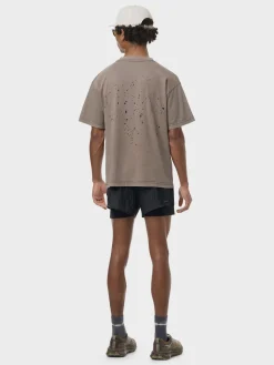 SATISFY T-Shirt<T-SHIRT MOTHTECH Bianco, Marrone