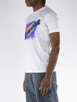 DSQUARED T-Shirt<T-SHIRT MUSCLE Bianco, Viola