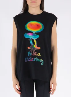 STELLA MCCARTNEY T-Shirt<T-SHIRT MUSHROOM PRINT Nero