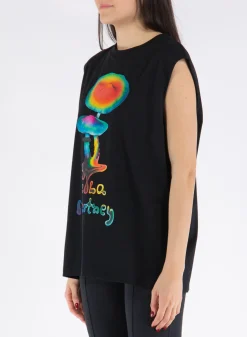 STELLA MCCARTNEY T-Shirt<T-SHIRT MUSHROOM PRINT Nero