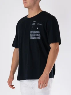 MM6 MAISON MARGIELA T-Shirt<T-SHIRT NUMBERS-MOTIF Bianco, Nero