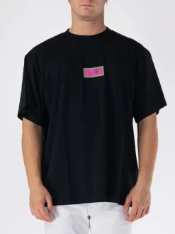 MM6 MAISON MARGIELA T-Shirt<T-SHIRT NUMERIC SIGNATURE Nero, Rosa, Verde