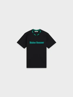 WALES BONNER T-Shirt<T-SHIRT ORIGINAL Azzurro, Nero