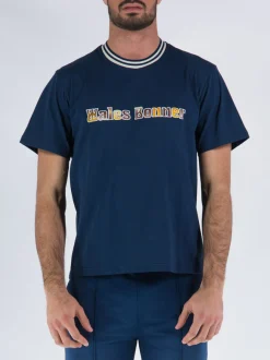 WALES BONNER T-Shirt<T-SHIRT ORIGINAL TEE Blu