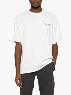 REPRESENT CLOTHING T-Shirt<T-SHIRT OWNERS CLUB SCRIPT Bianco, Nero