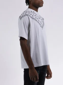 MARCELO BURLON T-Shirt<T-SHIRT PAISLEY PRINT Bianco, Nero