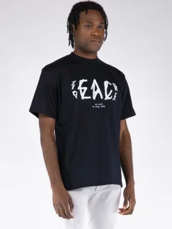 44 LABEL GROUP T-Shirt<T-SHIRT PEACE Bianco, Nero