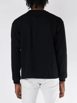 RHUDE T-Shirt<T-SHIRT PETROL LONG SLEEVE Bianco, Nero