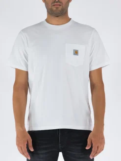 CARHARTT WIP T-Shirt<T-SHIRT POCKET Bianco