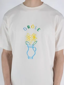 DROLE DE MONSIEUR T-Shirt<T-SHIRT POT DE FLEURS Azzurro, Bianco, Giallo, Verde