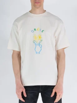 DROLE DE MONSIEUR T-Shirt<T-SHIRT POT DE FLEURS Azzurro, Bianco, Giallo, Verde