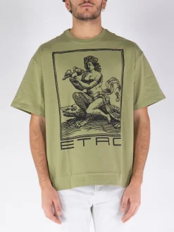 ETRO T-Shirt<T-SHIRT PRINTED Verde