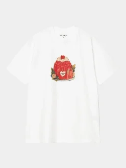 CARHARTT WIP T-Shirt<T-SHIRT PUDDING Bianco, Rosso, Verde