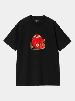 CARHARTT WIP T-Shirt<T-SHIRT PUDDING Bianco, Nero, Rosso
