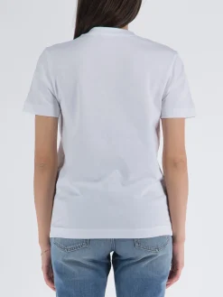 STELLA MCCARTNEY T-Shirt<T-SHIRT PURE SMC PRINTED TEE Bianco, Nero