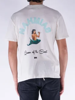 NAHMIAS T-Shirt<T-SHIRT QUEEN OF THE COAST Azzurro, Beige, Bianco, Verde