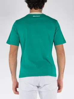 WALES BONNER T-Shirt<T-SHIRT RESILIENCE Bianco, Nero, Verde