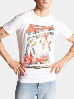 DSQUARED T-Shirt<T-SHIRT ROCCO COOL FIT TEE Bianco, Blu, Giallo, Rosso