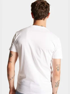 DSQUARED T-Shirt<T-SHIRT ROCCO COOL FIT TEE Bianco, Blu, Giallo, Rosso