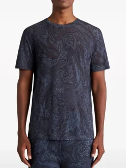 ETRO T-Shirt<T-SHIRT ROMA Blu, Nero