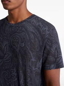 ETRO T-Shirt<T-SHIRT ROMA Blu, Nero