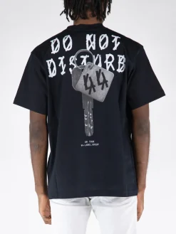 44 LABEL GROUP T-Shirt<T-SHIRT ROOM 44 Bianco, Nero