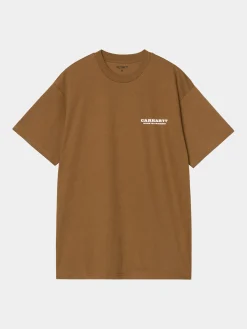 CARHARTT WIP T-Shirt<T-SHIRT RUNAWAY Bianco, Marrone