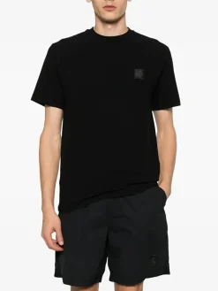 STONE ISLAND T-Shirt<T-SHIRT SHORTSLEEVE GHOST Nero