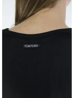 TOM FORD T-Shirt<T-SHIRT SILK JERSEY Nero