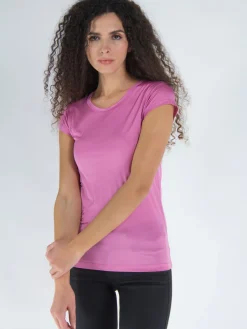 TOM FORD T-Shirt<T-SHIRT SILK JERSEY FITTED Rosa