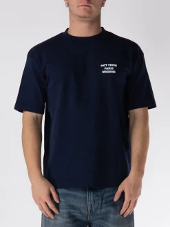 DRÔLE DE MONSIEUR T-Shirt<T-SHIRT SLOGAN Bianco, Blu