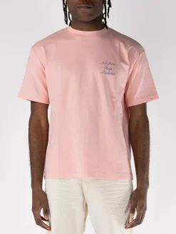 DRÔLE DE MONSIEUR T-Shirt<T-SHIRT SLOGAN CURSIVE Azzurro, Rosa
