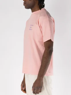 DRÔLE DE MONSIEUR T-Shirt<T-SHIRT SLOGAN CURSIVE Azzurro, Rosa