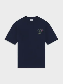 DRÔLE DE MONSIEUR T-Shirt<T-SHIRT SLOGAN ESQUISSE Blu, Rosa, Verde