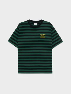 DRÔLE DE MONSIEUR T-Shirt<T-SHIRT SLOGAN RAYE Blu, Verde