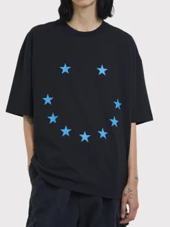 ETUDES T-Shirt<T-SHIRT SPIRIT SMILE Azzurro, Nero