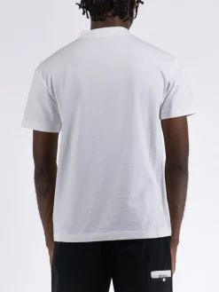 PALM ANGELS T-Shirt<T-SHIRT SPRAY "JIMMY" CLASSIC TEE Bianco, Nero