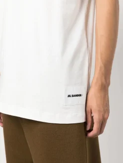 JIL SANDER T-Shirt<T-SHIRT SS 3 PACK Bianco
