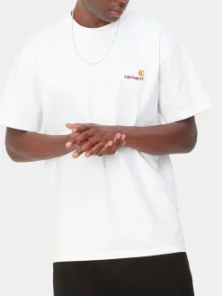 CARHARTT WIP T-Shirt<T-SHIRT S/S AMERICAN SCRIPT Bianco