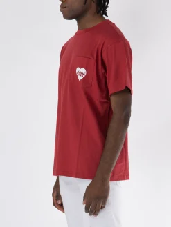 CARHARTT WIP T-Shirt<T-SHIRT S/S AMOUR POCKET Bianco, Rosso